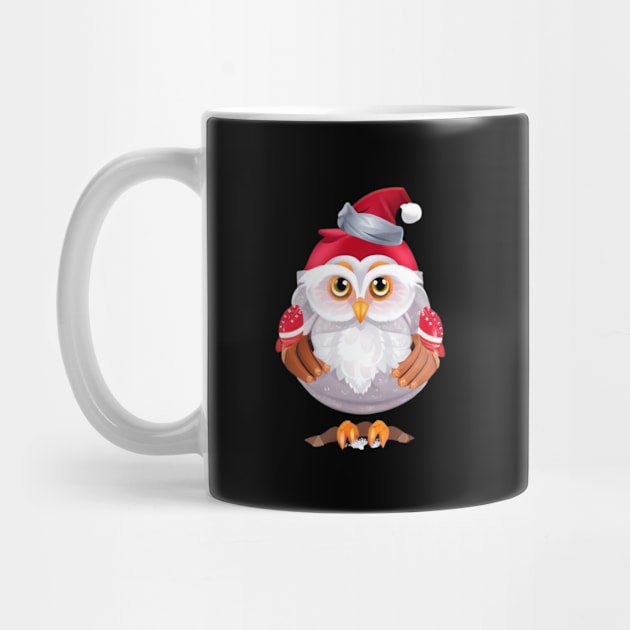 Funny santa owl by halazidan